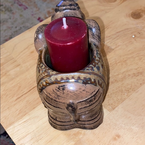 Accents Wooden Elephant Candle Holder Poshmark